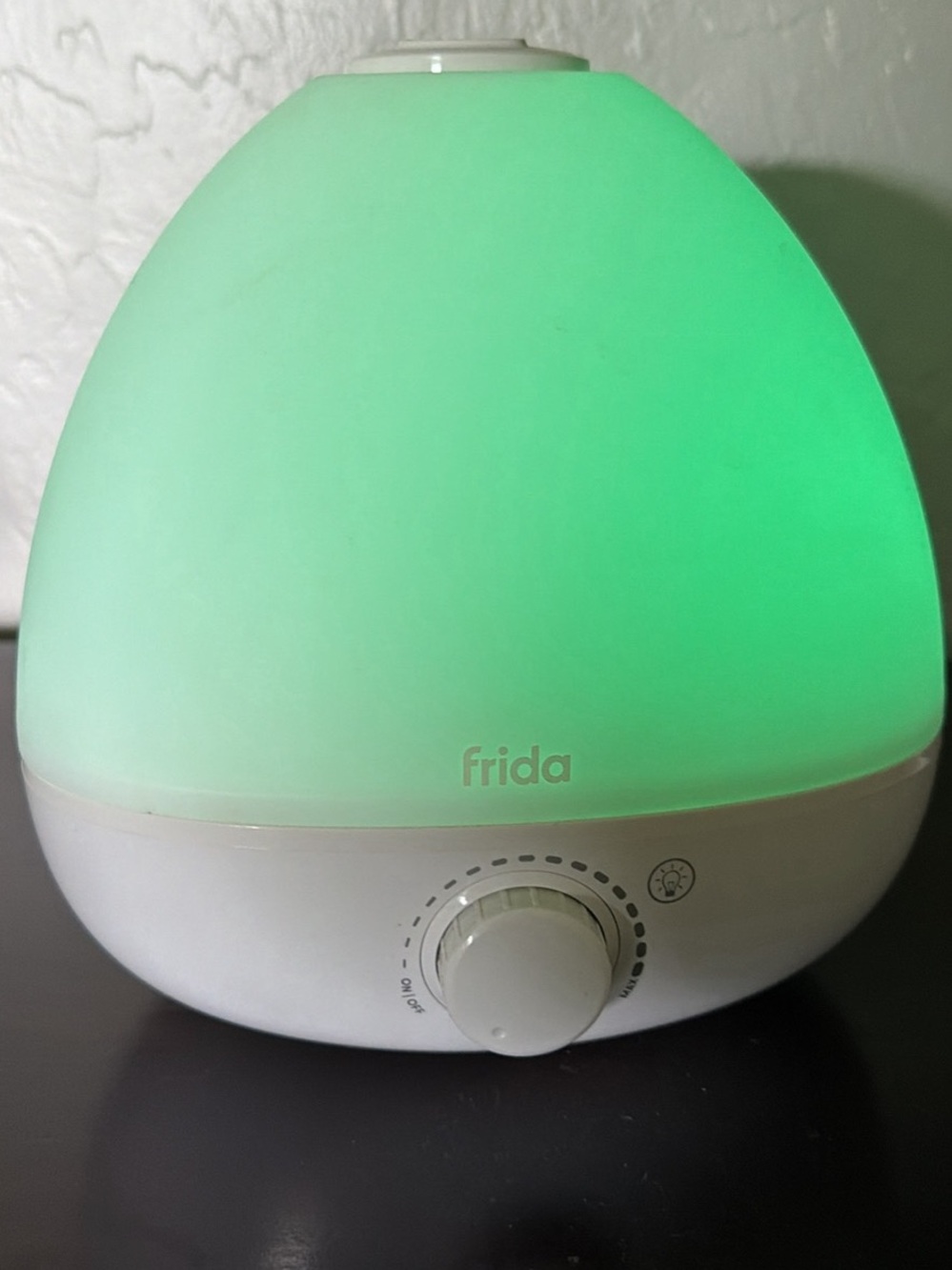 Frida Kids Green Night Light & Humidifier - Soothing Glow and Gentle Mist